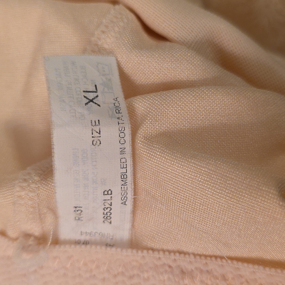 Hanes High Waist Leg Shapewear Girdle Beige Size XL - Picture 8 of 9